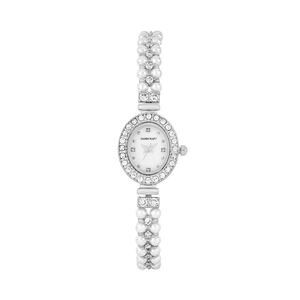 Danecraft Women’s Silver-Plated Oval Watch Quartz | NWT